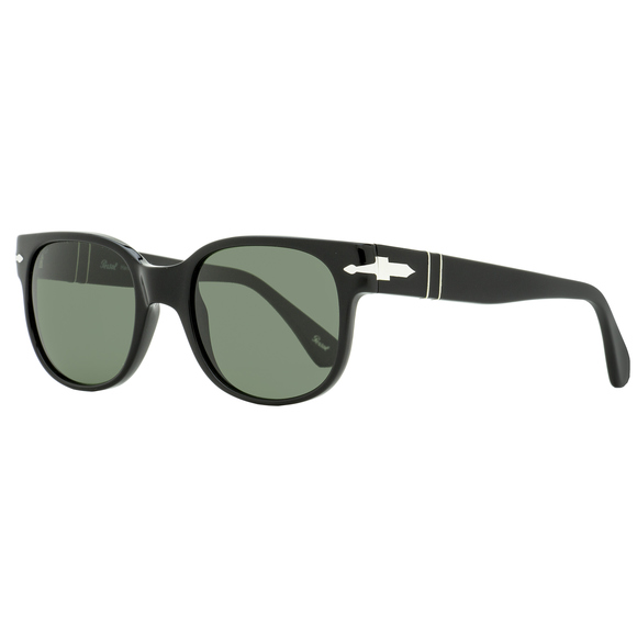Persol Rectangular Sunglasses PO3257S 95/31 Black 51mm - Picture 1 of 2